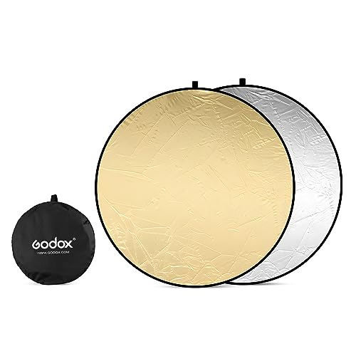 GODOX 2 in 1 Licht-Reflektor Faltreflektoren Fotografie mit Tragetasche, Reflektor Fotografie Set Licht Diffusor für Studio (60cm) … von GODOX