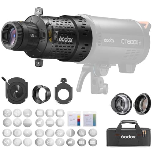 GODOX BFP Blitzlichtprojektor, für DP400IIIV DP600IIIV QT400III QT600III SK400II SK400IIV MS300 AD600Pro Stroboskoplicht und GODOX Mount AD300Pro (BFP KIT2) von Godox