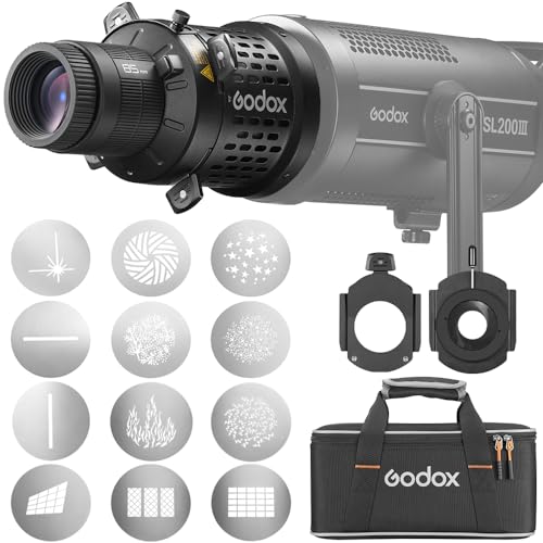 GODOX BLP Projektor, Snoot Fotografie für Bowens Mount S30 SL60W SL60IIBi VL150 VL150II M300D M600D CB60 CB100C CB200B 100X 200X 300D LED Dauerlicht (BLP KIT1) von Godox