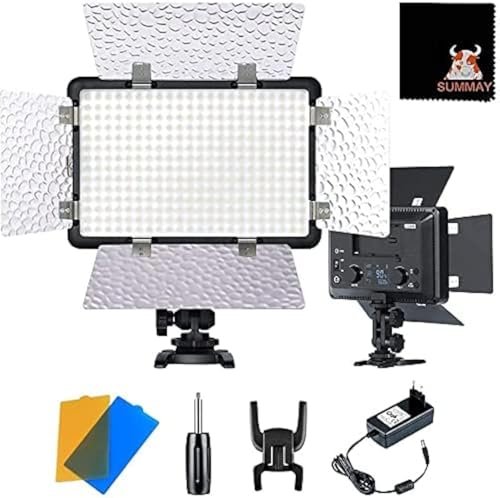 GODOX LED Videolicht Blitzlicht LF308D Tageslicht Version 18W Professionelles LED Flash Licht 308 Perlen 5600K für alle DSLR Kameras Camcorder von GODOX