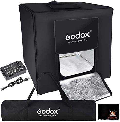 GODOX LST40 Mini LED Fotostudio Zelt 40 x 40 x 40 cm mit 3 stücke LED Licht Bord Power 60 Watt 13500~14500 Lumen für Fotografie (LST40) von GODOX