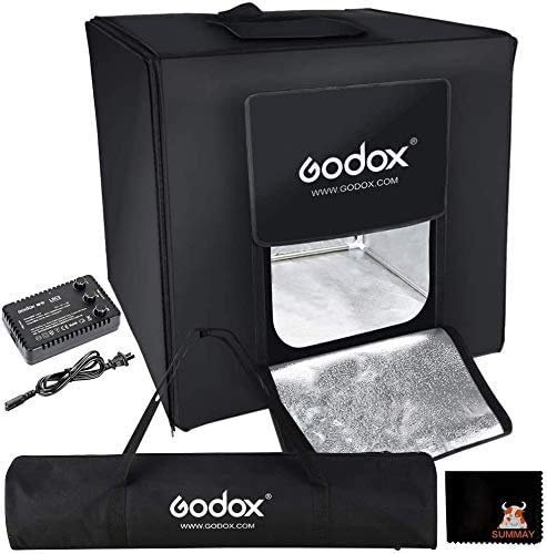 GODOX LST40 Mini LED Fotostudio Zelt 40 x 40 x 40 cm mit 3 stücke LED Licht Bord Power 60 Watt 13500~14500 Lumen für Fotografie (LST40) von Godox