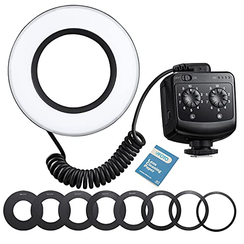 GODOX RING72 Makro-LED-Ringlicht Flexible 360° drehbare Beleuchtung Halblicht oder Volllicht, 5600K Geeignet für Nahaufnahmen von YouTube, Videos und Porträtobjekten von GODOX