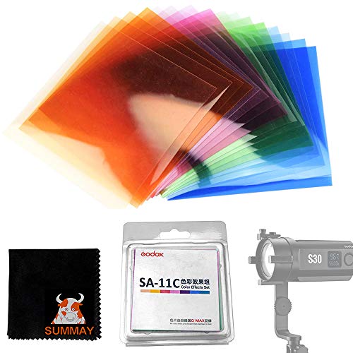 GODOX S30 Farbfilter SA-11C Farbfiltersätze für Godox S30 Fokussierende LED Videolicht (SA-11C) von Godox