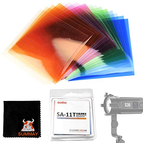 GODOX S30 Farbfilter SA-11T Farbfiltersätze für das fokussierende LED-Videolicht (SA-11T) von Godox