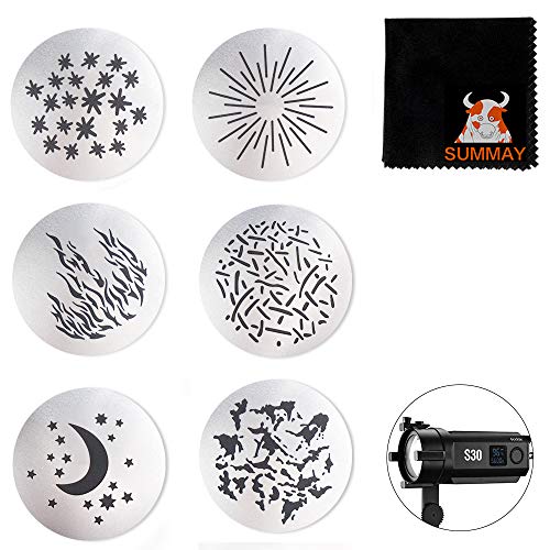 GODOX S30 Farbfilter SA09-001 GOBO Set für Godox S30 LED Fokussierleuchte (SA09-01) von Godox