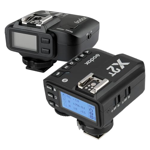 GODOX Set Sender X2 und Empfänger X1 Kompatibel mit Nikon - 5 Größen und 32 Kanäle - Hochgeschwindigkeitssynchronisation bis zu 1/8000s von GODOX