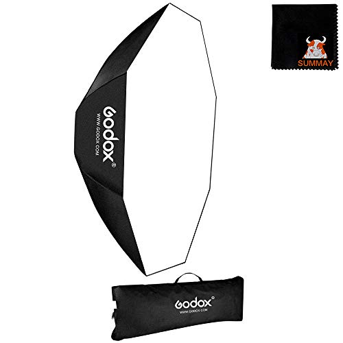 GODOX Softbox 120cm 47in Achteckige Softbox mit Bowens Halterung Softboxen für Blitzgerät Speedlite Dauerlicht LED Fotografie Video Studio Porträt (SB-BW120CM) von Godox