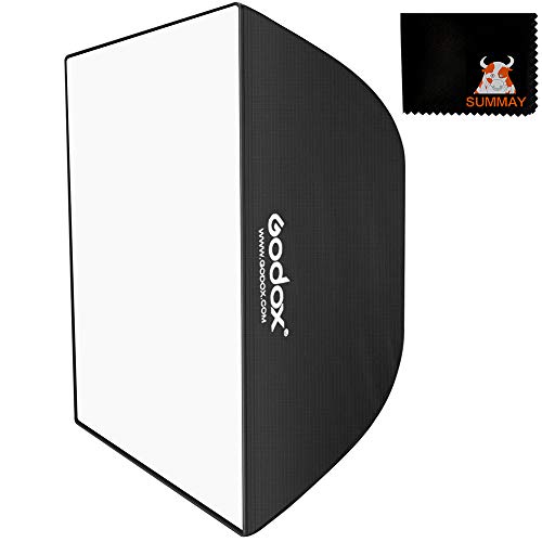 GODOX Softbox 50cm x 70cm Rechteckige Softbox Digitale Montierung Tragbarer Softboxen Reflektor für Mini Studioblitz Speedlite Video Porträt Fotografie (SB-MS 50X70) von Godox