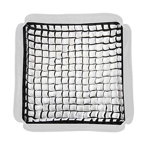 GODOX Softbox 60cm X 60cm Rechteckige Softbox mit Gitter Studioleuchte Bowens Softboxen Fotografie Studiolicht Video Speedlite Blitzgerät Porträt (SB-FW60X60) von Godox