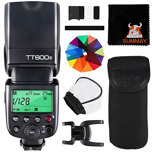 GODOX TT600S Kamera Blitzgerät GN60 Speedlite Blitz Kompatibel mit Sony Kameras mit MI Blitzschuh (TT600S) von Godox
