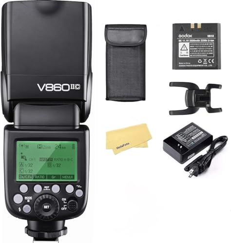 GODOX V860II-C Blitzgerät für Canon DSLR-Kamera V860II-C KIT, schwarz GODOX V860II-C Blitzgerät für Canon DSLR-Kamera V860II-C KIT, schwarz von Godox