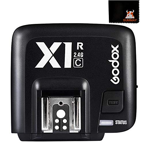GODOX X1R-C Blitzauslöser Empfänger TTL 2,4G 32 Kanäle HSS 1/8000s Funkauslöser Blitz Sender Fernbedienung für Canon DSLR Kamera Speedite Godox X1T-C (X1R-C Empfänger) von Godox