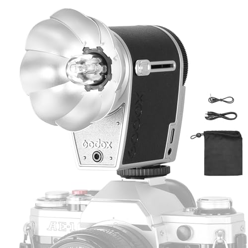 GODOX lux Cadet Retro-Blitzgerät Kamerablitz 6200 K±300 K mit 1700-mAh Akku GN10 Automatische und Manuelle Modi 28 mm Brennweite 1/1-1/64 Blitzleistung für Fujifilm Canon Nikon Sony Olympu GODOX lux Cadet Retro-Blitzgerät Kamerablitz 6200 K±300 K mit 1700-mAh Akku GN10 Automatische und Manuelle Modi 28 mm Brennweite 1/1-1/64 Blitzleistung für Fujifilm Canon Nikon Sony Olympu von Godox
