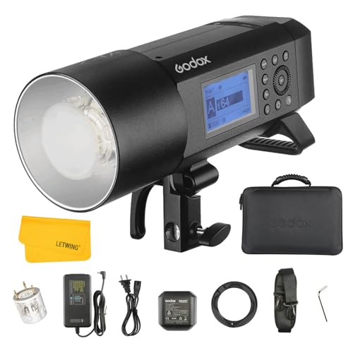 Godox AD400Pro AD400 Pro All-in-One Outdoor Flash，400W TTL 1/8000 HSS Flash LED Monolight mit Li-Ion Batterie Stabile Farbtemperatur von GODOX