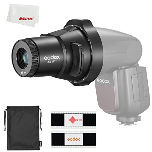 Godox AK-R21 Projektionsaufsatz für Blitzgeräte Godox V860II TT685II TT600 AD100PRO AD200 AD200pro kompatibel mit Canon/Nikon/Sony/Kamerablitz Speedlight (AK-R21) von GODOX