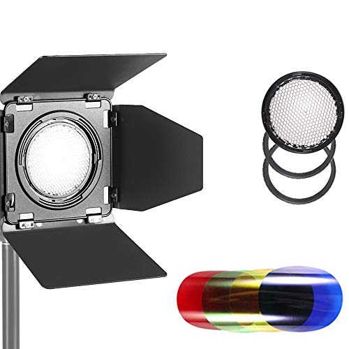 Godox BD-08 BD08 Barn Dorr Scheunentor Reflektor mit Vier Flügeln und Vier Farbfiltern für Godox AD400Pro AD400 (BD-08) von Godox
