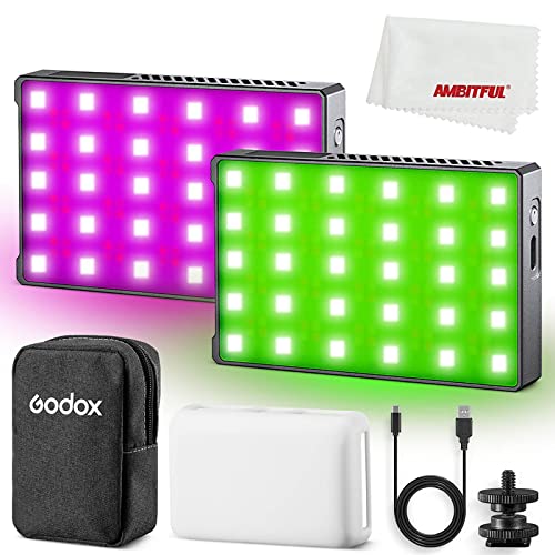 Godox C5R Bekanntes RGB Kreatives Licht 5W 2500-8500K Tragbare Mini Tasche RGB Videobeleuchtung für DSLR Kamera Licht Vlogging Live von GODOX