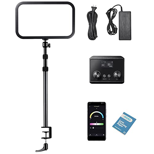 Godox ES45 E-Sport LED Licht Key Licht 176 LED Perlen CRI 96 TLCI 97, Farbtemperatur 2800-6500K Helligkeit einstellbar 0-100% Support App und 2.4G Drahtlos Steuerung für E-Sports Live-Streaming(ES45) von GODOX