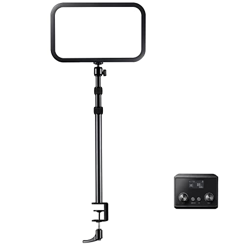Godox ES45 Key Light, LED-Beleuchtung 56W Schattenloses, Weiches Licht ohne Flimmern oder Blendung, LED Panel Zweifarbig 2800K-6500K, CRI 96 und TLCI 97, 2500 Lumen für e-Sports Live-Streaming von Godox