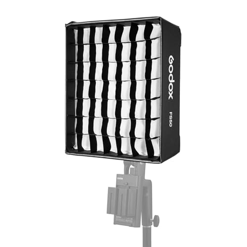 Godox FS50 rechteckiger Softbox-Lichtdiffusor mit Gitter und weichem Tuch kompatibel mit flexiblem LED-Licht Godox für Produktfotografie, Studiobeleuchtung, Live-StreamFH50Bi/FH50R von GODOX