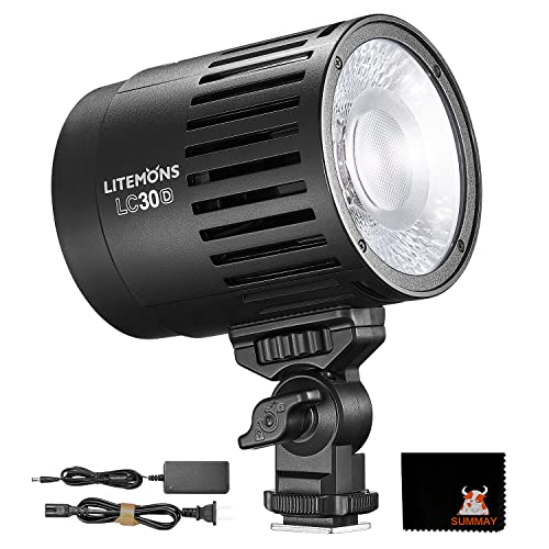 Godox LC30D Tageslicht-LED-Videoleuchte 5600K Farbtemperatur, 0%-100% Helligkeitseinstellung, CRI96 TLCI97, Eingebaute 8 FX-Lichteffekte, Geeignet für Live-Übertragung, Kurzvideo, Außenaufnahmen von GODOX