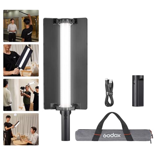 Godox LC500 Mini Licht Stick Handheld RGB LED-Videolichtstab LED-Handaufheller Fotografie Duale Farbtemperatur (2500K-8500K) Eingebaute Lithium-Batterie FX Typ 11 von Godox