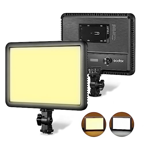 Godox LDP18Bi 22 W LED-Videoleuchte, Kamera Licht Bi-Color dimmbar 2800 K–6500 K 11 FX-Lichteffekte, Zwei Stromversorgungsmöglichkeiten mit Kaltschuh-Adapter für Vlog, Live-Streaming YouTube Godox LDP18Bi 22 W LED-Videoleuchte, Kamera Licht Bi-Color dimmbar 2800 K–6500 K 11 FX-Lichteffekte, Zwei Stromversorgungsmöglichkeiten mit Kaltschuh-Adapter für Vlog, Live-Streaming YouTube von GODOX