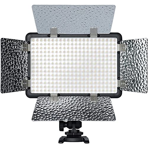 Godox LED Illuminator mit Blitzfunktion LF308 zweifarbig 3300°-5600°K Godox LED Illuminator mit Blitzfunktion LF308 zweifarbig 3300°-5600°K von Godox
