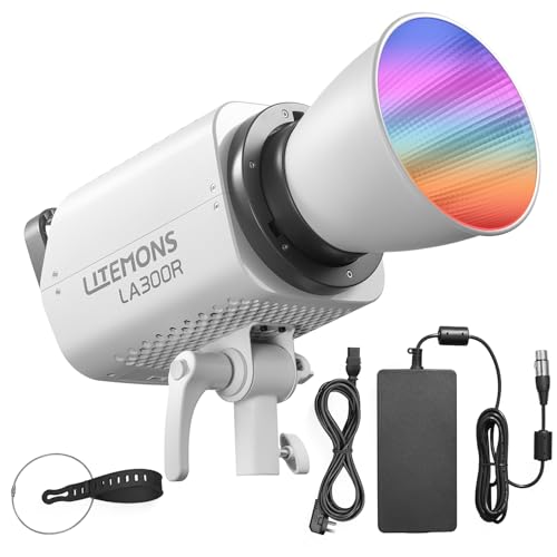 Godox LITEMONS LA300R RGB COB Video Light Bowen Mount 1800K to 10000K CCT with GM Adjustment 94,700 lux @ 1m Standard Reflector Support APP Control Godox LITEMONS LA300R RGB COB Video Light Bowen Mount 1800K to 10000K CCT with GM Adjustment 94,700 lux @ 1m Standard Reflector Support APP Control von GODOX