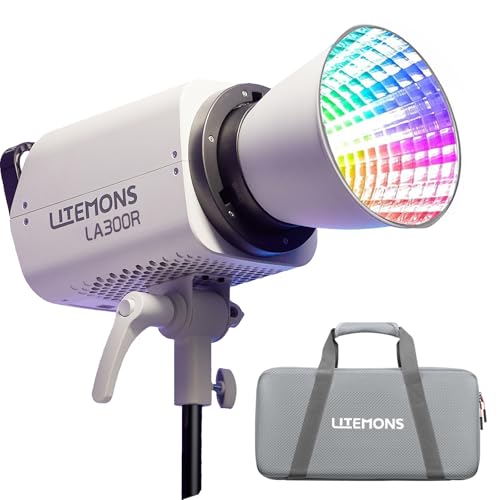 Godox Litemons LA300R K1 RGB LED Videoleuchte 300W CCT 1800K-10000K Bowens Halterung mit NFC-Unterstützung App Control CRI 95+ TLCI 94+ Godox Litemons LA300R K1 RGB LED Videoleuchte 300W CCT 1800K-10000K Bowens Halterung mit NFC-Unterstützung App Control CRI 95+ TLCI 94+ von Godox