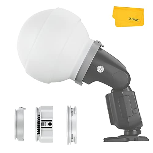 Godox ML-CD15 Diffusor Dome mit 3 Adaptern, Foldable Silikon Flash Diffuser Kompatibel für Godox V1 V1 Pro AD100 Pro AD200 Pro AD300 Pro AD400 Pro V860III TT600 TT685II TT520II TT560 Godox ML-CD15 Diffusor Dome mit 3 Adaptern, Foldable Silikon Flash Diffuser Kompatibel für Godox V1 V1 Pro AD100 Pro AD200 Pro AD300 Pro AD400 Pro V860III TT600 TT685II TT520II TT560 von Godox