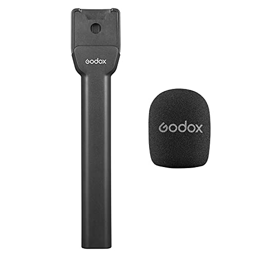 Godox ML-H Mikrofon Handheld Adapter Halterung Griff mit Schwamm für drahtlose Godox MoveLink M1/M2/UC1/UC2 Mikrofonsystem für Podcasting, Interview von GODOX