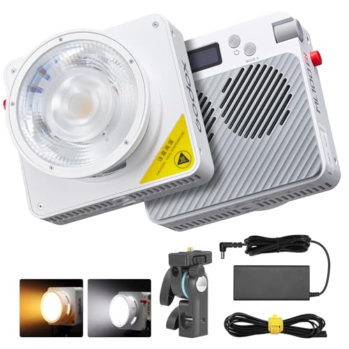 Godox ML100Bi LED Video Licht mit ML-L15 Linsenreflektor,2800K-6500K dimmbares mit 11 FX Lichteffekten,TLCI97+ CRI98+ LED Fotografie Licht,Unterstützung APP Control, Godox Mount Godox ML100Bi LED Video Licht mit ML-L15 Linsenreflektor,2800K-6500K dimmbares mit 11 FX Lichteffekten,TLCI97+ CRI98+ LED Fotografie Licht,Unterstützung APP Control, Godox Mount von Godox