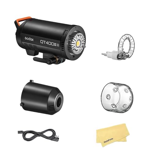 Godox QT400IIIM 400Ws GN65 Hochgeschwindigkeits-Blitzlicht,2.4G 1/8000s HSS,0.01–0.9s Wiederaufladezeit,40W LED-Einstelllicht Bowens-Halterung für Hochzeit Werbung Porträt Mode Dynamische Fotografie Godox QT400IIIM 400Ws GN65 Hochgeschwindigkeits-Blitzlicht,2.4G 1/8000s HSS,0.01–0.9s Wiederaufladezeit,40W LED-Einstelllicht Bowens-Halterung für Hochzeit Werbung Porträt Mode Dynamische Fotografie von GODOX