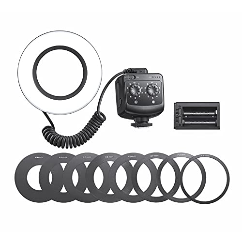 Godox RING72 Makro LED Videoleuchte Professionelle Fotografie Fülllicht 72PCS LED Perlen Farbtemperatur 5600K 10 Stufen einstellbare Helligkeit mit 49mm-77mm Adapterring für Kamera Porträt von GODOX