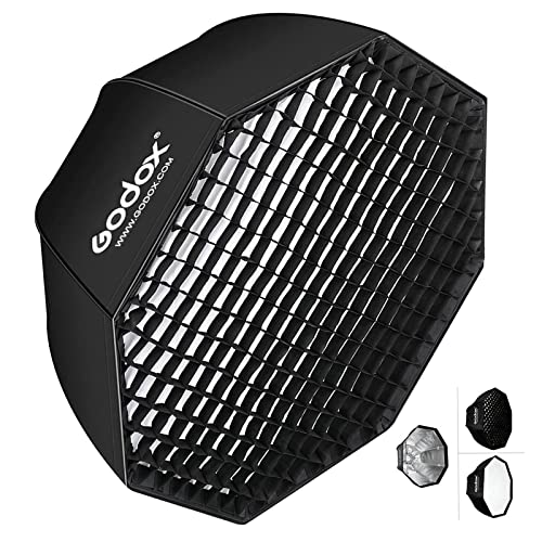 Godox SB-UE Softbox, 80 cm tragbar achteckig Softbox mit Bowens-Halterung für Blitzgerät von GODOX