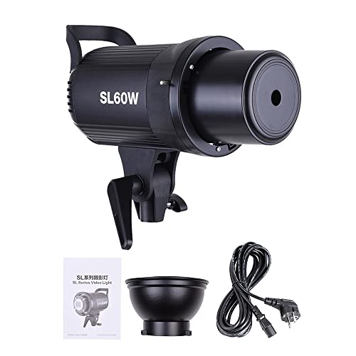 Godox SL-60W 5600K 60W Hochleistungs-LED-Videoleuchte mit Bowens-Halterung für Fotostudio-Fotografie-Videoaufzeichnung (Ohne Fernbedienung) von GODOX