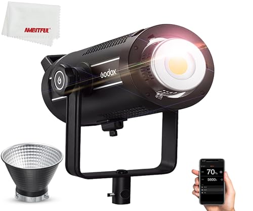 Godox SL200III SL200WIII 215W LED-Videoleuchten, CRI96 und TLCI97+, Eingebaute 8-FX-Spezialeffekte für Neugeborene Fotografie,Interview-Beleuchtung, Videofilmunterstützung APP-Steuerung von GODOX