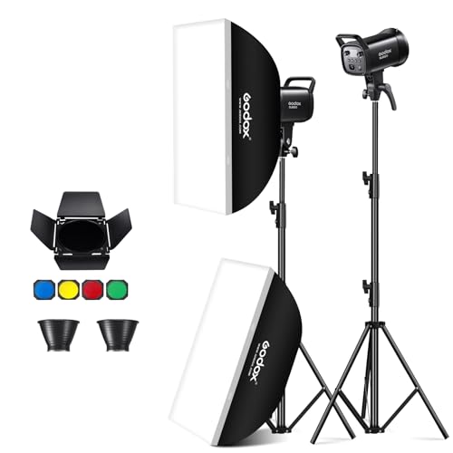 Godox SL60IID LED Video Light, 2*SL60W Video Lighting Kit, 5600K Weiß Version Countinuous Output Lighting mit Bowens Mount,CRI 96+ TLCI97+für Videoaufnahmen Hochzeit Produkt Foto Godox SL60IID LED Video Light, 2*SL60W Video Lighting Kit, 5600K Weiß Version Countinuous Output Lighting mit Bowens Mount,CRI 96+ TLCI97+für Videoaufnahmen Hochzeit Produkt Foto von GODOX