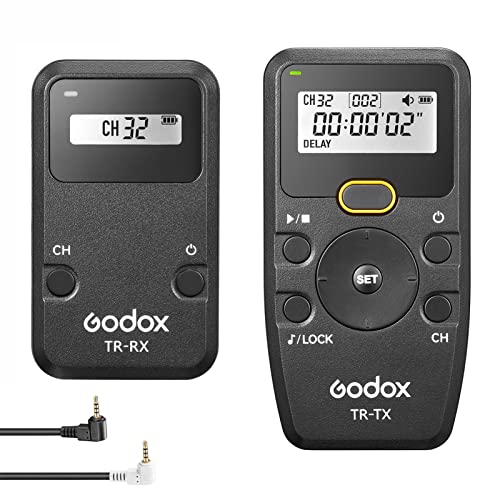 Godox TR-P1 2,4 G kabellose Timer-Fernbedienung Auslöser-Fernbedienung 100 m Steuerentfernung mit TR-P1 Auslöserkabel Ersatz für Panasonic GH5II/GH5S/GH5/G90/G95/S5/FZ1000II/DMC- GH4/GH3/GH2/GX8/GX7 von GODOX