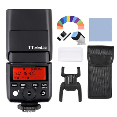 Godox TT350C TTL Kamerablitz Speedlite Blitzgerät 2.4G Wireless 1 / 8000s HSS 0,1~2,2s Recycle Zeit für Canon 5D MarkIII 80D 7D 760D 60D 600D 30D 100D 1100D Digital X-Kameras von GODOX