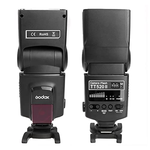 Godox TT520ⅡUniversal On-Camera Flash Electronic Speedlite + AT-16 2.4G Wireless Trigger Transmitter Leitzahl 33 S1 S2 Modi für Canon Nikon Pentax Olympus DSLR-Kamera von GODOX