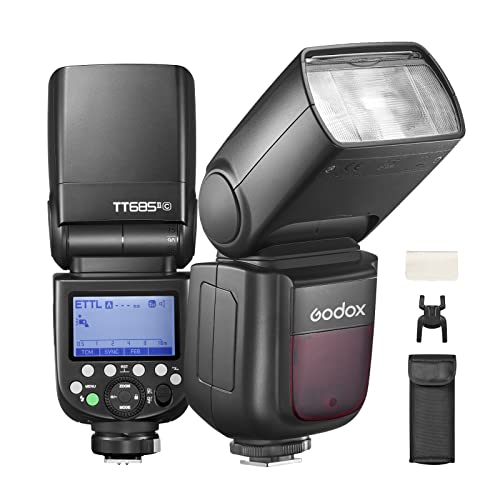 Godox TT685II-C Thinklite E-TTL Kamerablitz, Speedlite Autoflash GN60, 2,4G Drahtlose Übertragung, TCM-Funktion, HSS 1/8000s, Kompatibel mit Canon DSLR Kamera 5D 6D 7D 77D 80D 100D 200D 750D 750D Godox TT685II-C Thinklite E-TTL Kamerablitz, Speedlite Autoflash GN60, 2,4G Drahtlose Übertragung, TCM-Funktion, HSS 1/8000s, Kompatibel mit Canon DSLR Kamera 5D 6D 7D 77D 80D 100D 200D 750D 750D von Godox