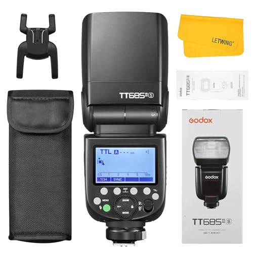 Godox TT685II-S Flash for Sony Blitzgerät, 1/8000s HSS GN60 2.4G Wireless X System,TCM Instant Conversion Kompatibel für Sony A7RIII A7R A7S A58 A9 von GODOX