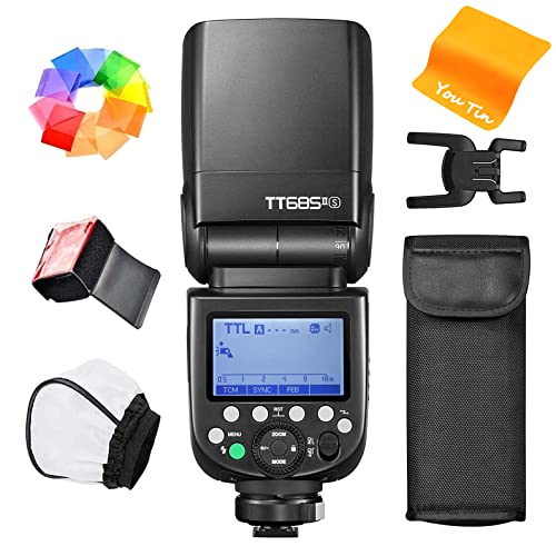 Godox TT685IIS Kamera-Blitzgerät für Sony TT685II-S 2,4 G Wireless HSS GN60 Blitzgerät Kompatibel mit Sony Digitalkameras a9 a7 a7II a7III a7R III a7RII a7SII a6000 a6300 a6500 von GODOX