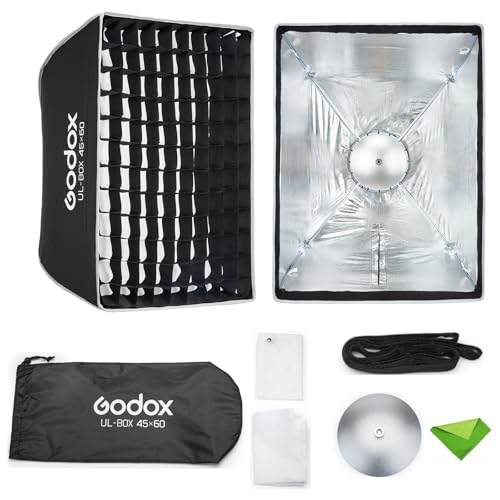 Godox UL-Box 17,7" x23,6/45x60cm rechteckige Softbox, Schnellverschluss-Schirm-Softbox, Bowens-Mount-Lichtdiffusor für Stroboskopblitz und LED-Videoleuchte Godox UL-Box 17,7" x23,6/45x60cm rechteckige Softbox, Schnellverschluss-Schirm-Softbox, Bowens-Mount-Lichtdiffusor für Stroboskopblitz und LED-Videoleuchte von GODOX