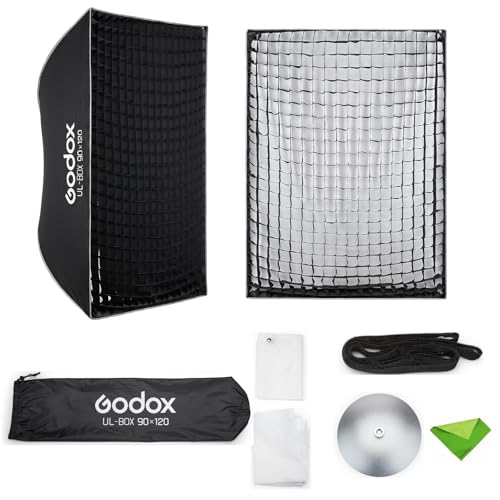Godox UL-Box 35,4" x 47,2"/90 x 120 cm rechteckige Softbox, Schnellverschluss-Schirm-Softbox, Bowens-Mount-Lichtdiffusor für Stroboskopblitz und LED-Videoleuchte Godox UL-Box 35,4" x 47,2"/90 x 120 cm rechteckige Softbox, Schnellverschluss-Schirm-Softbox, Bowens-Mount-Lichtdiffusor für Stroboskopblitz und LED-Videoleuchte von GODOX
