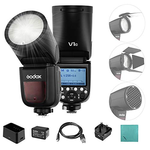 Godox V1C Professionelles Blitzgerät Kompatibel mit Canon EOS Serie 1500D 3000D 5D Mark III 5D Mark III Blitzgerät Rundkopf Wireless 2.4G Godox V1C Professionelles Blitzgerät Kompatibel mit Canon EOS Serie 1500D 3000D 5D Mark III 5D Mark III Blitzgerät Rundkopf Wireless 2.4G von Godox