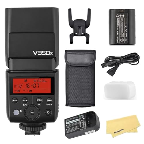 Godox V350F Blitz-Speedlite für Fuji Fujifilm,7.2V/2000mAh Li-Ionen-Akku,0.1s-1.7s Wiederaufladezeit,TTL Blitzgerät für Fuji Fujifilm X-ProZ X-T20 X-T2 X-T1 X-T50 X-Pro1 X-T10 X-A3 X100F X100T Usw Godox V350F Blitz-Speedlite für Fuji Fujifilm,7.2V/2000mAh Li-Ionen-Akku,0.1s-1.7s Wiederaufladezeit,TTL Blitzgerät für Fuji Fujifilm X-ProZ X-T20 X-T2 X-T1 X-T50 X-Pro1 X-T10 X-A3 X100F X100T Usw von GODOX